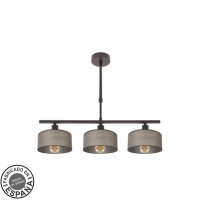 Distribuidor - Lâmpadas Diversas | Lâmpadas Modernas | LAMPARA GILDA 3XE14 MARRON REGX55X14 CM Ref: 190353002